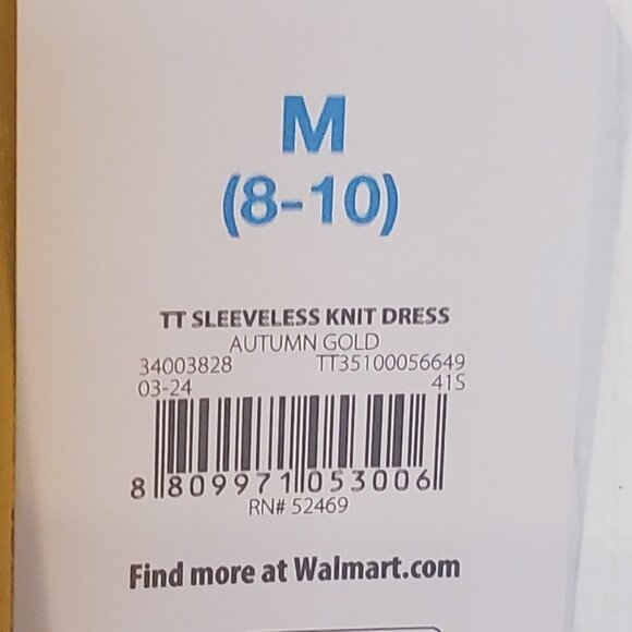 NWT 2 Time & Tru Sleeveless Knit Dress - Size M - Picture 3 of 6